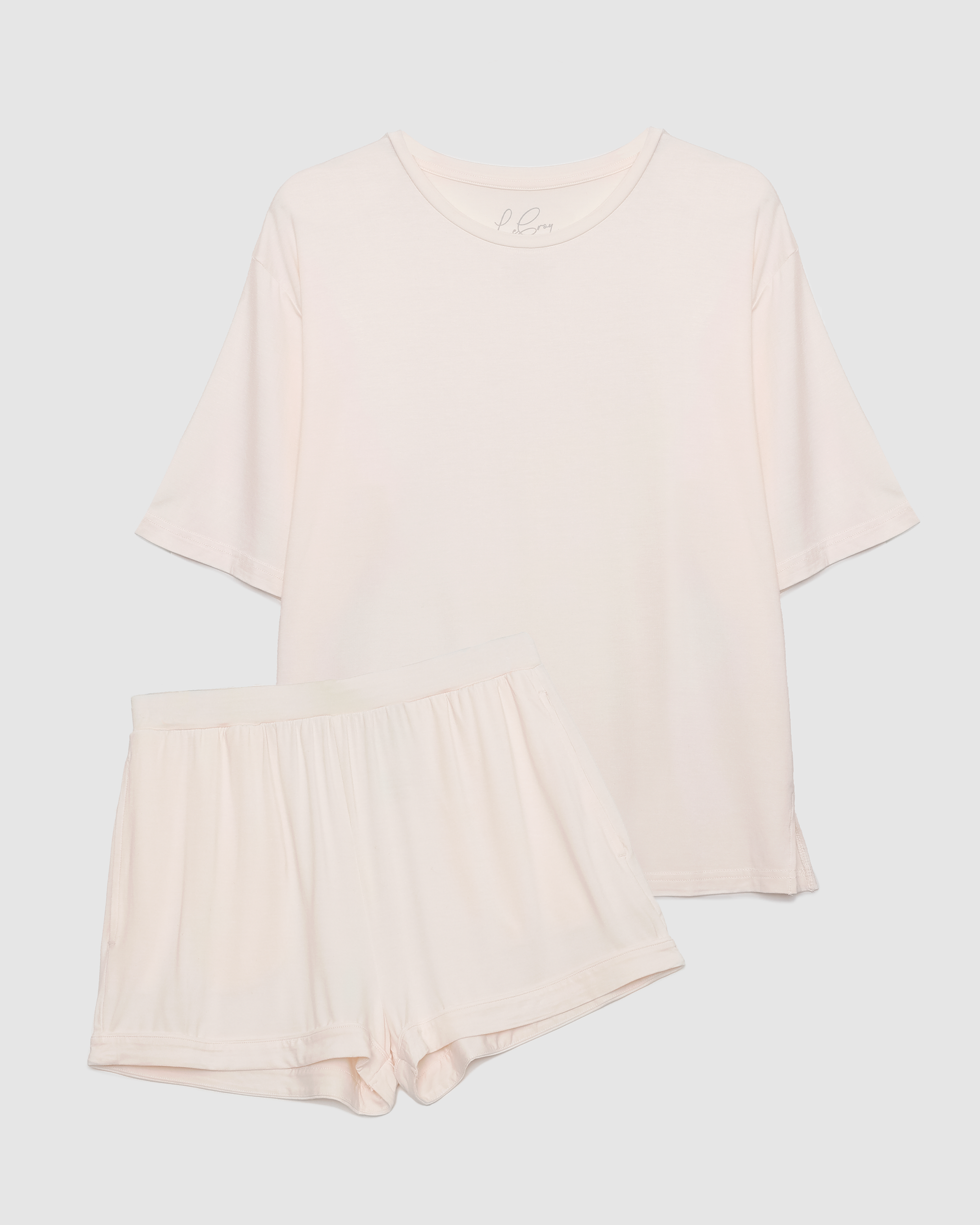 Boyfriend Tee - Barely Pink