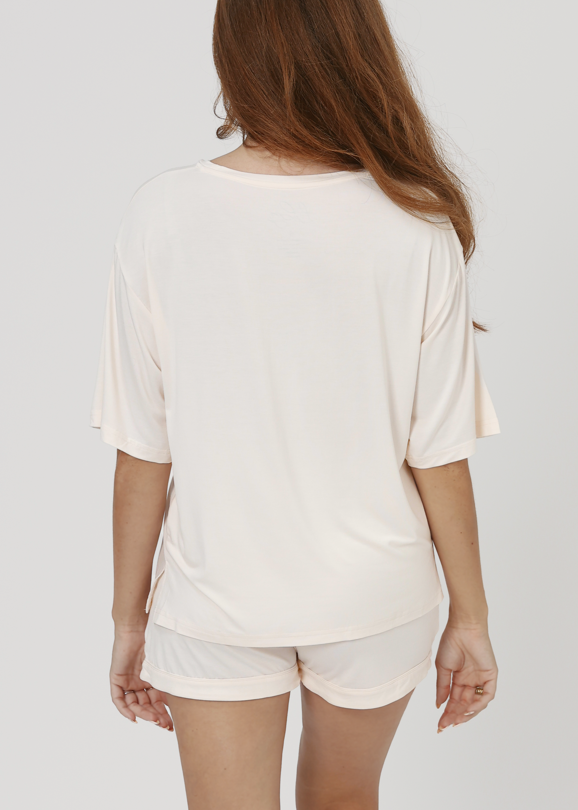 Boyfriend Tee - Barely Pink